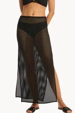 Surf Mesh Long Skirt|Sea Level Discount