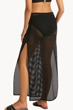 Surf Mesh Long Skirt|Sea Level Discount