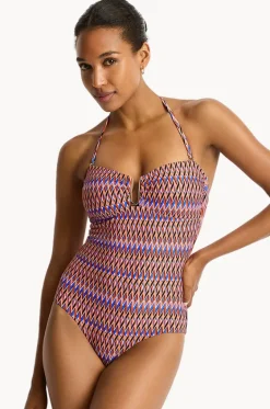 Tessera U Bar Bandeau One Piece|Sea Level New