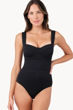 Texture Bustier Balconette One Piece|Une Piece Outlet