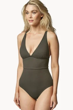 Textured Classic One Piece|Une Piece Online