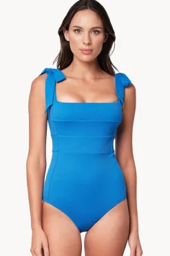 Textured Classic Square Neck One Piece|Une Piece Best