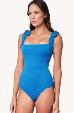 Textured Classic Square Neck One Piece|Une Piece Best