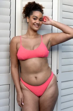 Textured Tie Back Bralette|Base Swim