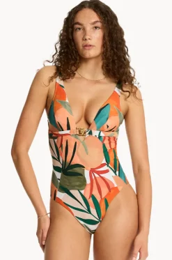 Tropaluxe Chain Link Longline One Piece|Sea Level Outlet