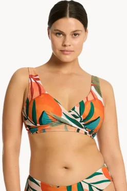 Tropaluxe Cross Front Bra|Sea Level Hot