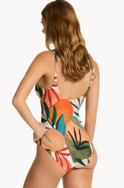 Tropaluxe Cross Front Scoop Back One Piece|Sea Level Online