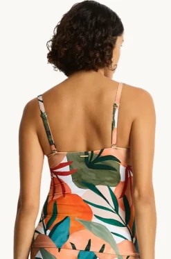 Tropaluxe Cross Front Tankini Separate|Sea Level Online