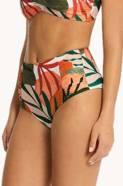 Tropaluxe Gathered High Waist Pant|Sea Level Hot