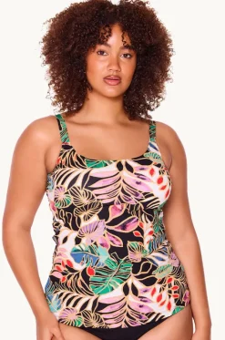 Tropicana Scoop Neck Tankini Separate|Genevieve Best