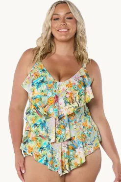 Tropicana Tiered Frill Tankini Separate|Capriosca