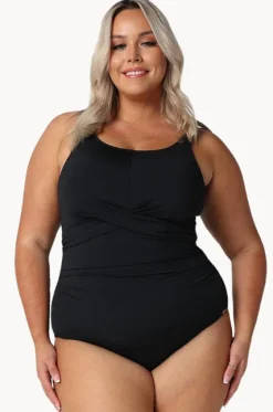 Twist Front High Neck One Piece|Capriosca Sale