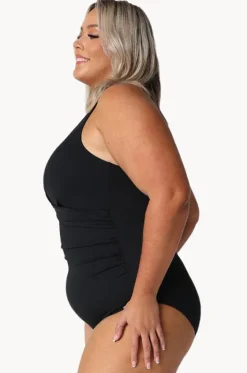 Twist Front High Neck One Piece|Capriosca Sale