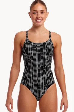 Up The Ladder Diamond Secure One Piece|Funkita Clearance