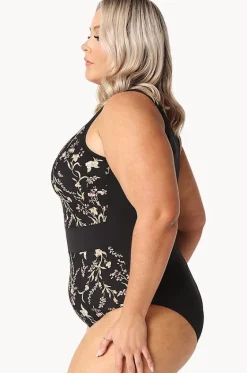 Zip High Neck One Piece|Capriosca Online