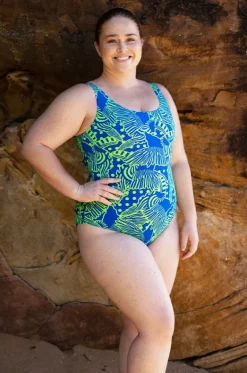 Wings Navy Ecofeel Scoopback One Piece|Zoggs Outlet