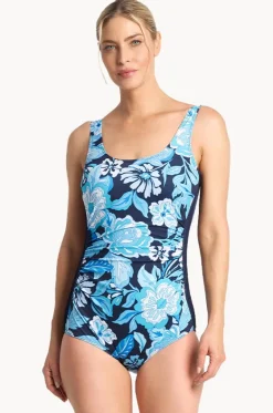 Wisteria Pintuck One Piece|Poolproof Sale
