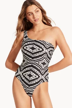 Zanzibar One Shoulder One Piece|Seafolly New