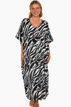 Zebra Long Kaftan|Sundrenched Discount