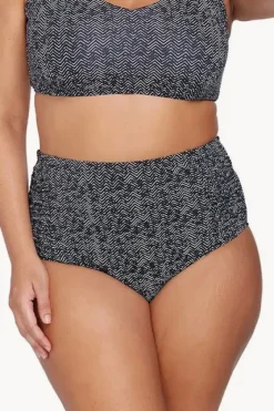 Zig Zag Rouched High Waist Pant|Artesands Clearance