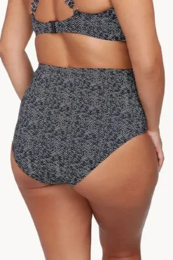 Zig Zag Rouched High Waist Pant|Artesands Clearance