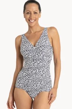 Zigzag Sheath One Piece|Jantzen Hot
